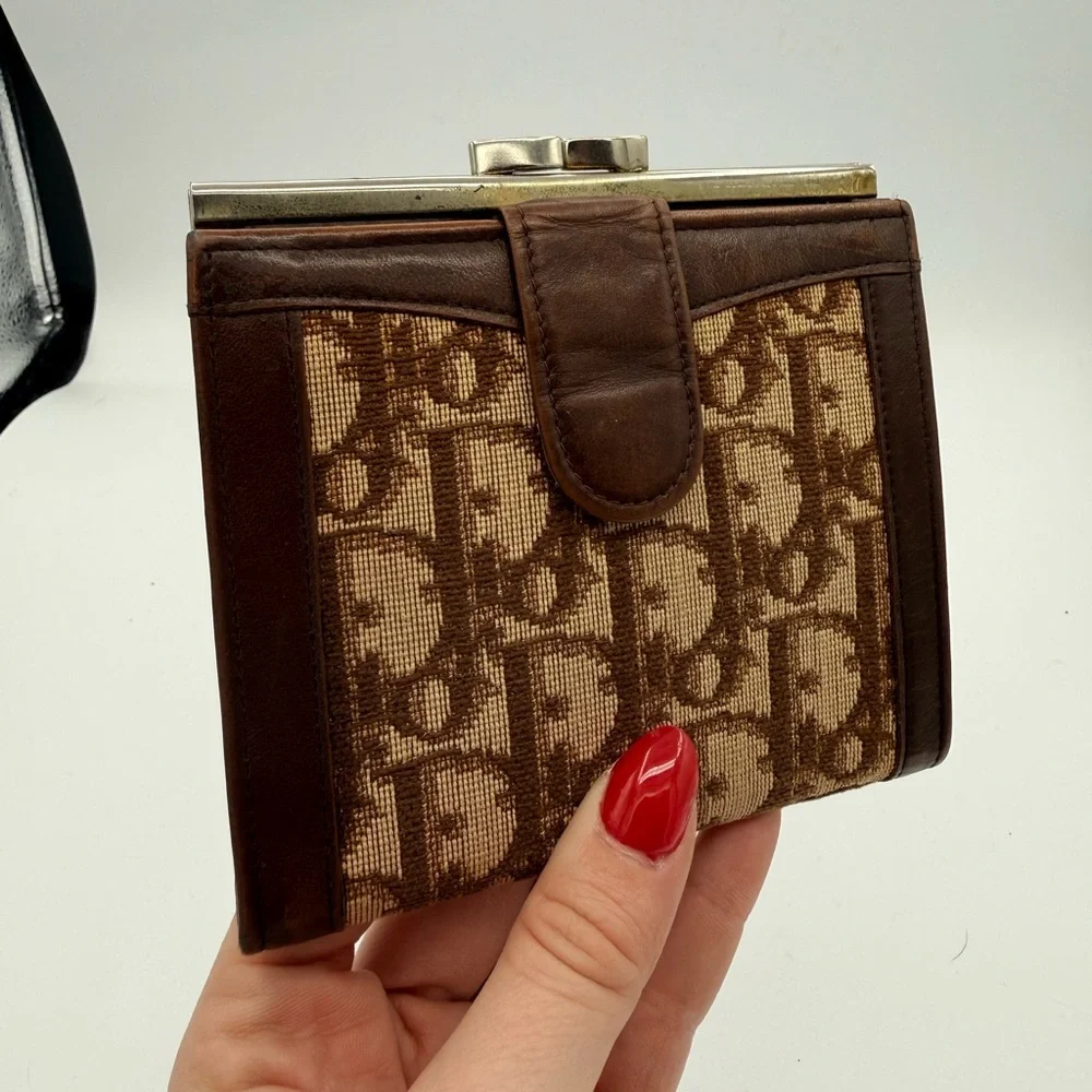Vintage Diorissimo Pattern French Wallet